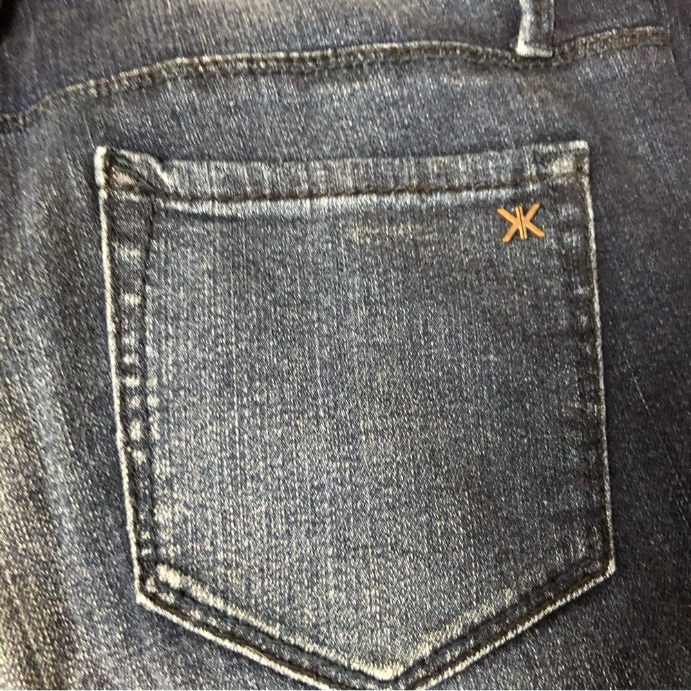 Khloe Kardahian Premium Denim. Dark Wash Curvy Slim Bootcut. Size 10 - Picture 5 of 11
